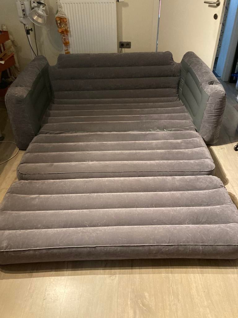 Intex luchtbed en zetel, Caravanes & Camping, Matelas pneumatiques, Enlèvement, Comme neuf, 2 personnes