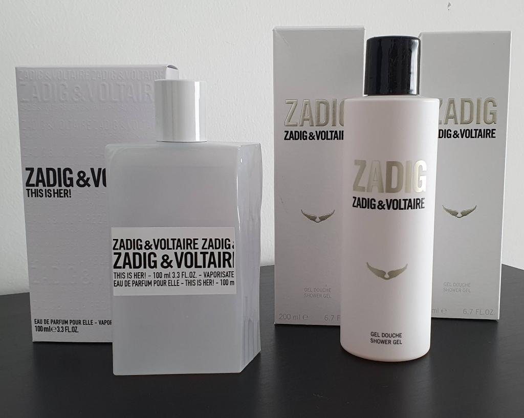 ZADIG&VOLTAIRE - Dit is ze! -Parfumwater+2 douchegels, Handtassen en Accessoires, Uiterlijk | Parfum, Ophalen, Nieuw