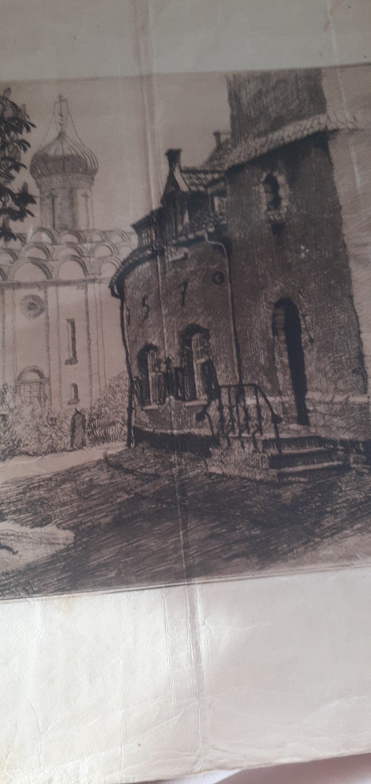 Henri Quittelier .Gravure .Le cornet Uccle., Enlèvement, Signé