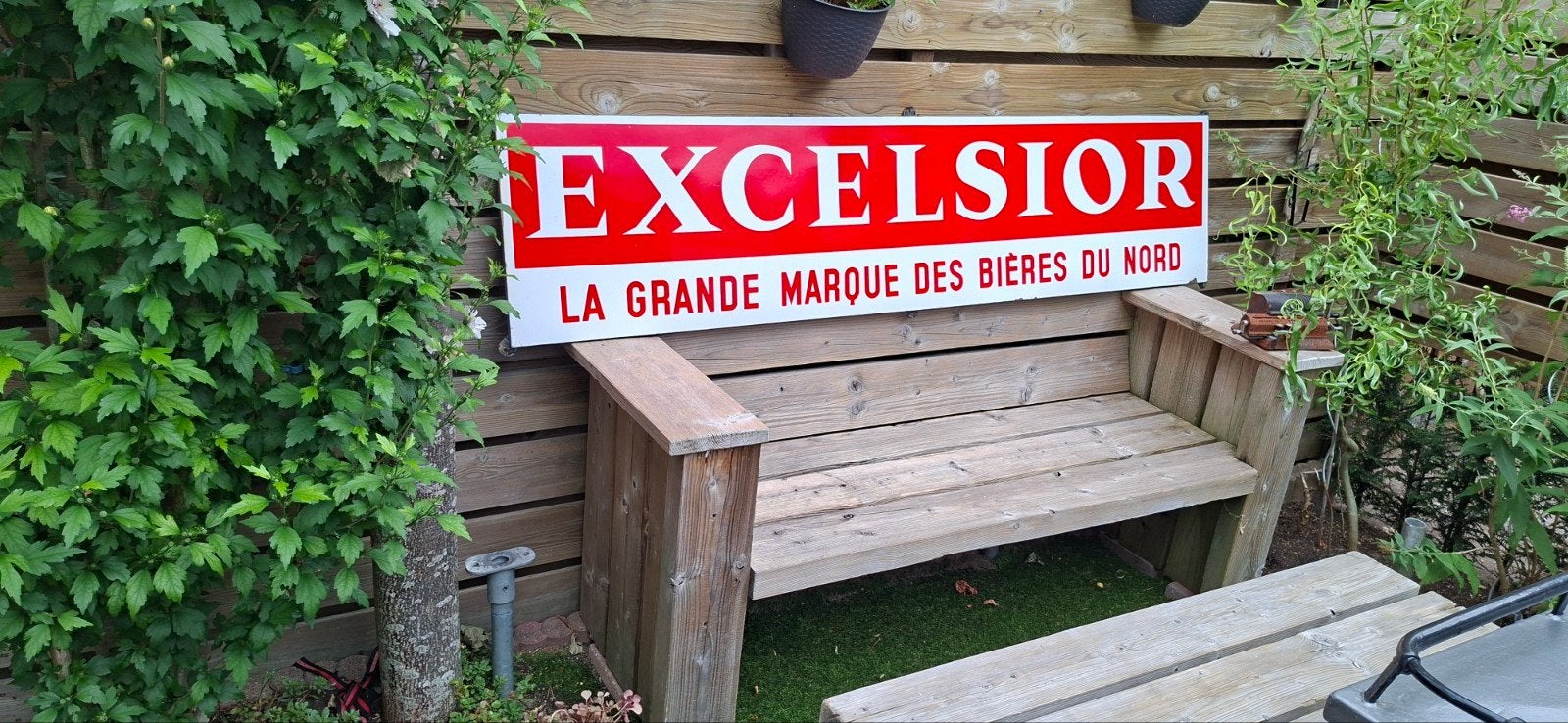 Emaille Excelsior bord zeer mooie staat, Ophalen