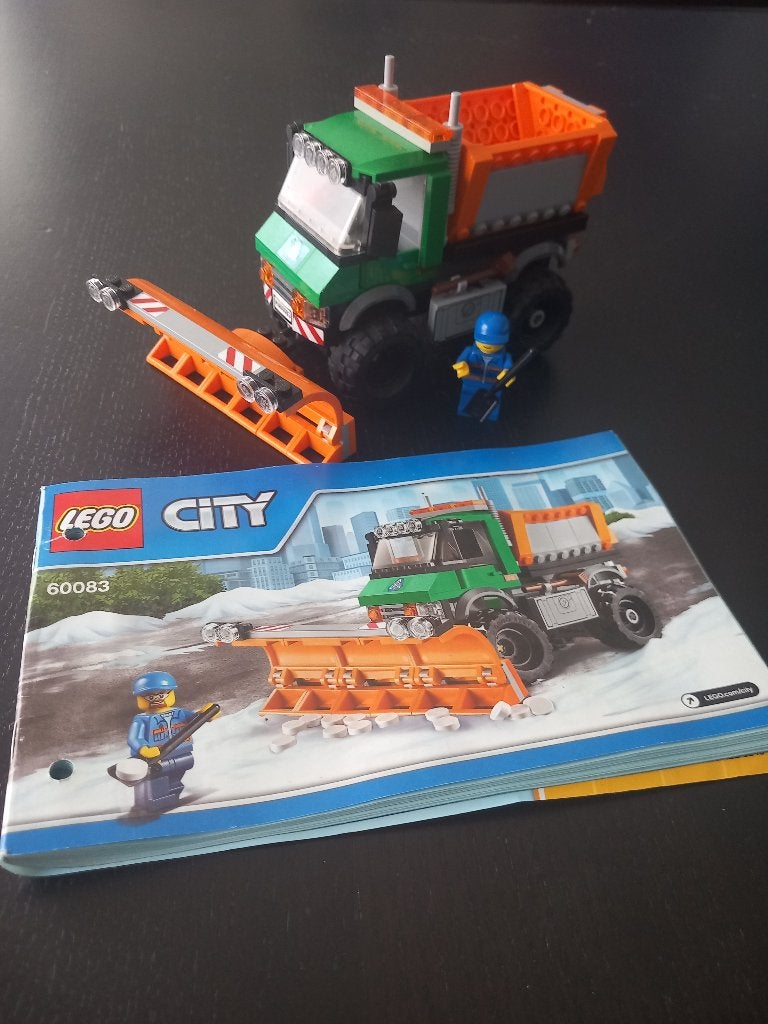 LEGO Sneeuwtruck 60083 met plan geen doos 98% comp, City, Enlèvement ou Envoi, Lego, Ensemble complet