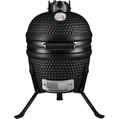 Kamado 13 inch zwart en blauw Nieuw, Jardin & Terrasse, Barbecues au charbon de bois, Enlèvement, Neuf, Avec accessoires