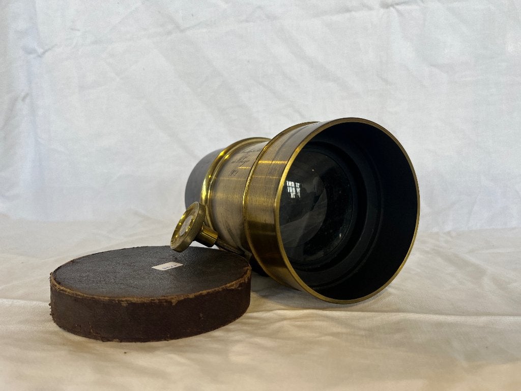 Koperen lens, Petzval, Puyo, Anachromatische kit, Ophalen of Verzenden, Gebruikt