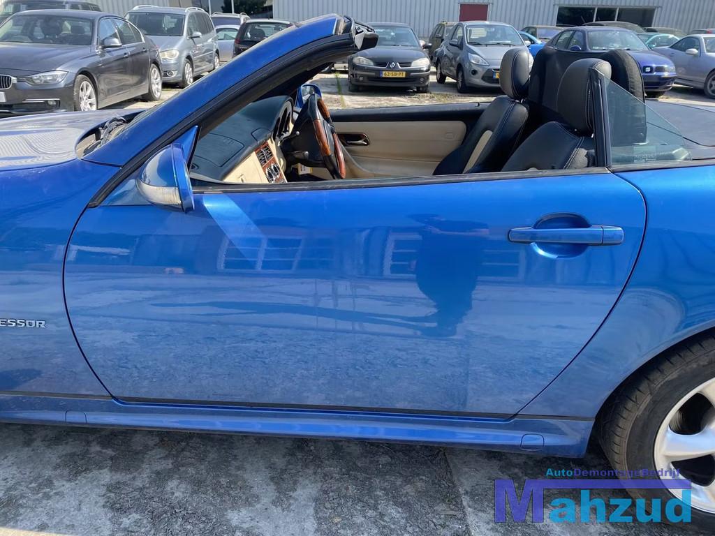 MERCEDES SLK R170 Blauw 372 Links deur portier 1996-2004, Gebruikt, Mercedes-Benz AG, Deur, Mercedes-Benz