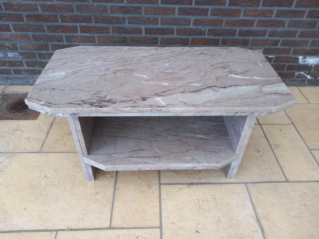 Table basse en marbre 100x50x50, Maison & Meubles, Enlèvement ou Envoi