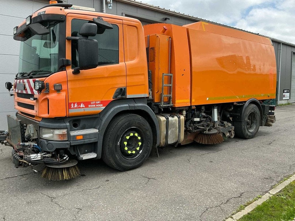 2009 Scania P340 Veegwagen, Auto's, Vrachtwagens, Scania, Overige brandstoffen, Bedrijf, Euro 4
