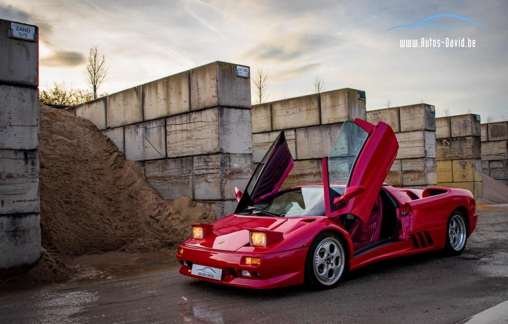 Lamborghini Diablo VT Roadster L144 5.7 V12 4WD ROSSO TARGA, Auto's, Lamborghini, Bedrijf, Te koop, Diablo, 4x4, Airbags, Airconditioning