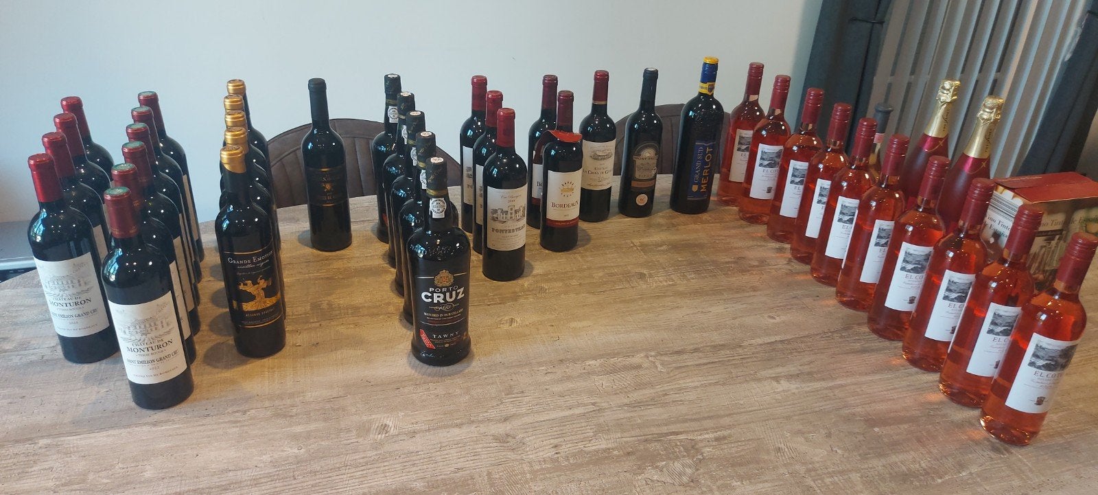 Lot wijnen 42 flessen, Collections, Vins, Enlèvement