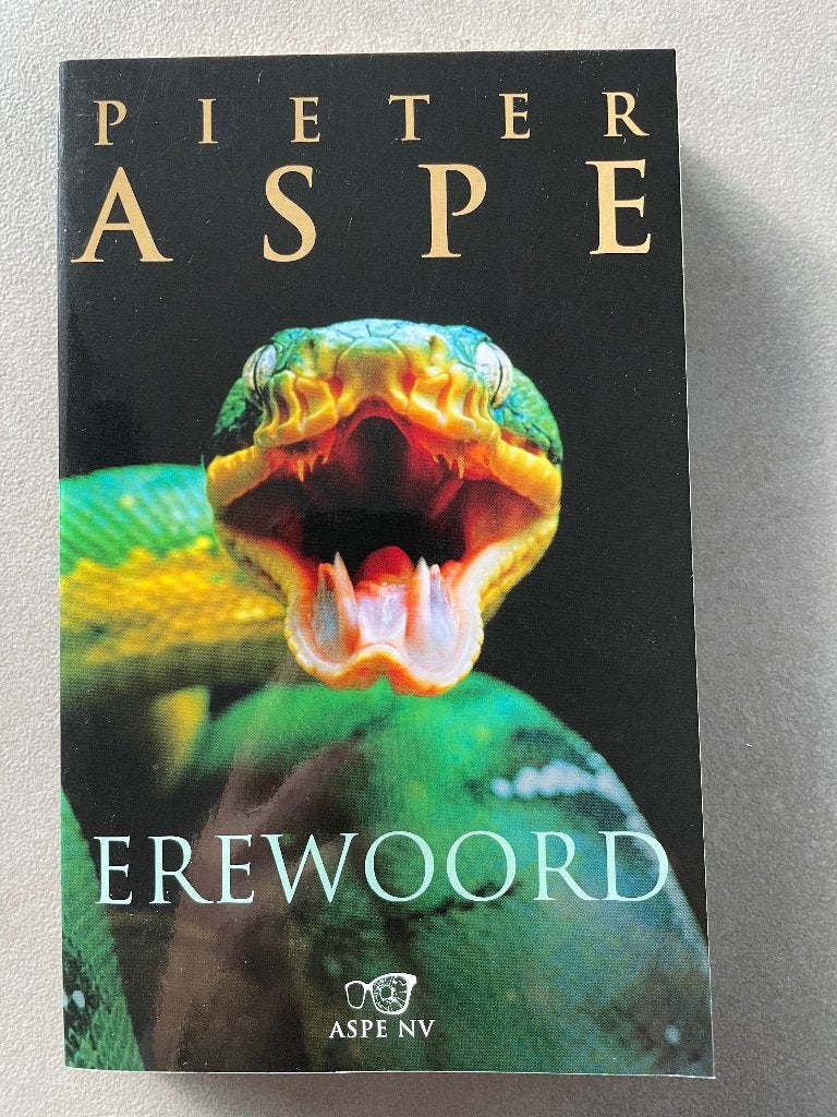 Thriller - Erewoord - Pieter Aspe, Boeken, Ophalen, België, Pieter Aspe, Zo goed als nieuw