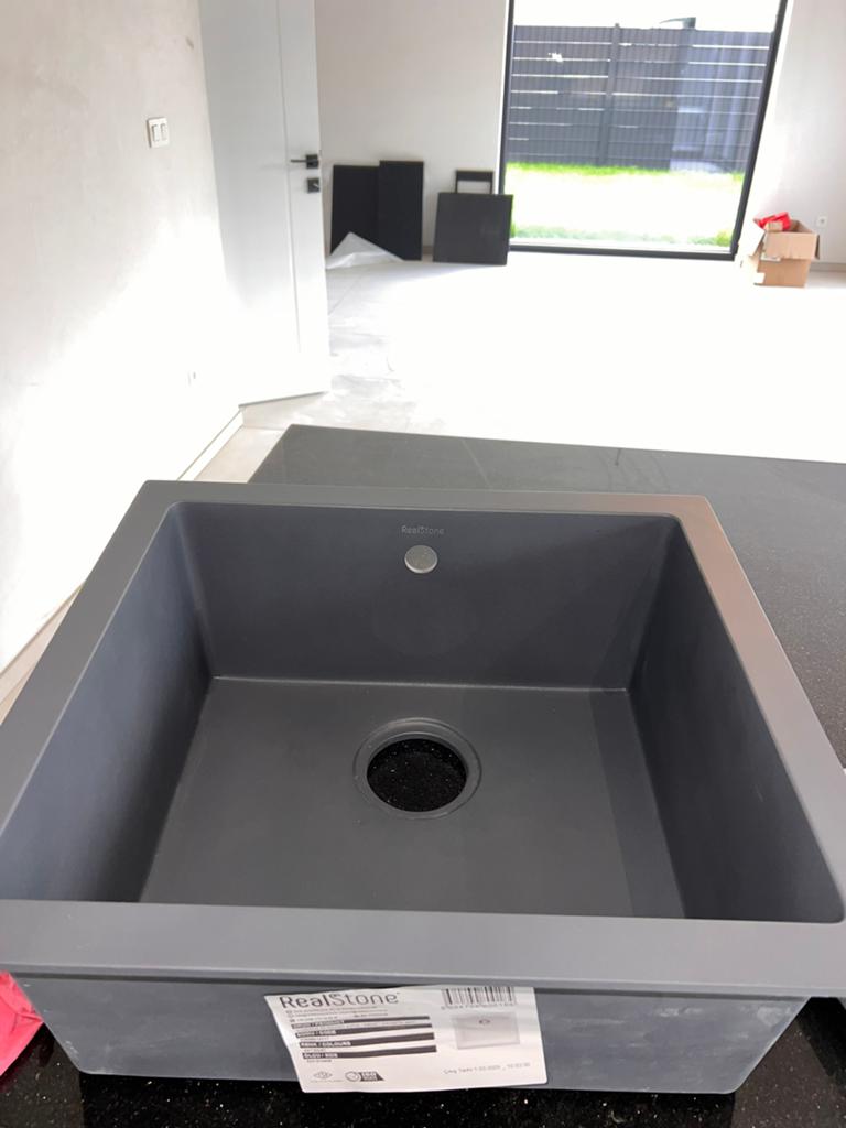 Graniet composiet keuken spoelbak Real Stone met sifon set, Enlèvement, Neuf