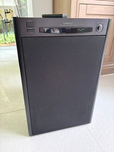kenwood sw 501 actieve sub woofer, Gebruikt, Subwoofer, Afstandsbediening, Ophalen