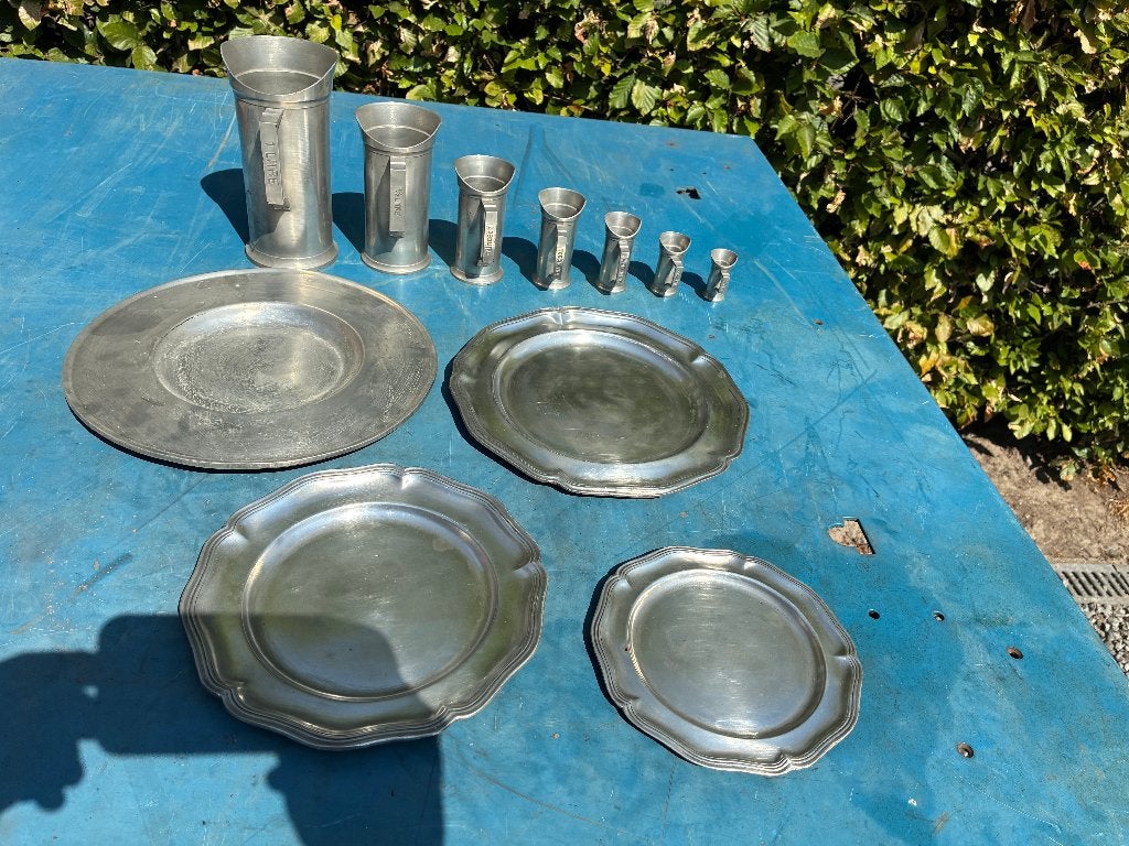 verschillende items in tin, Ophalen