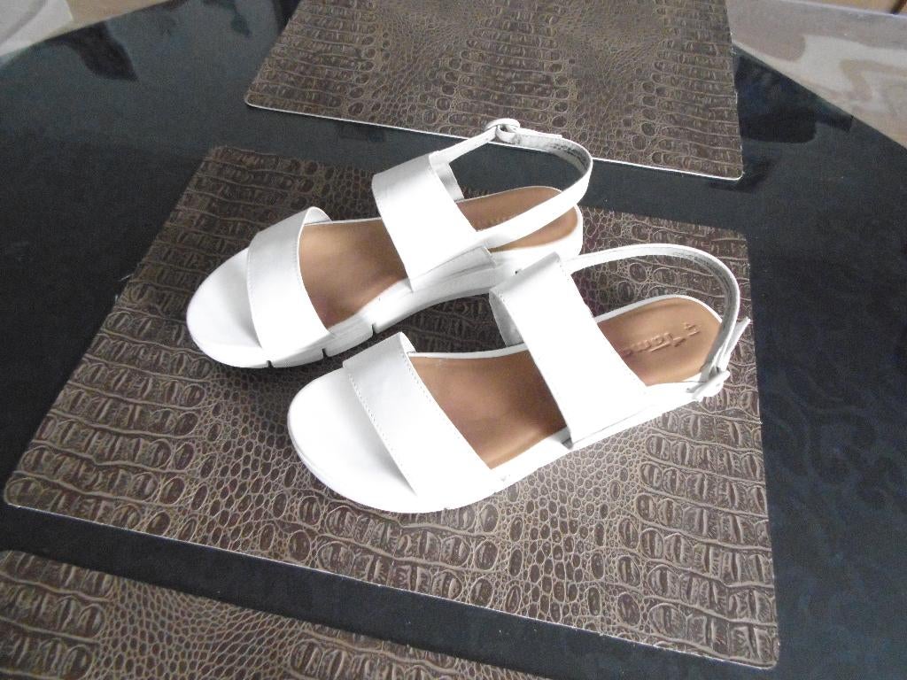 SANDALEN, Kleding | Dames, Tamaris, Verzenden, Wit, Zo goed als nieuw