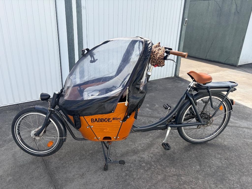 Bakfiets babboe, Fietsen en Brommers, Gebruikt, Elektrisch, 2 kinderen, Schijfrem