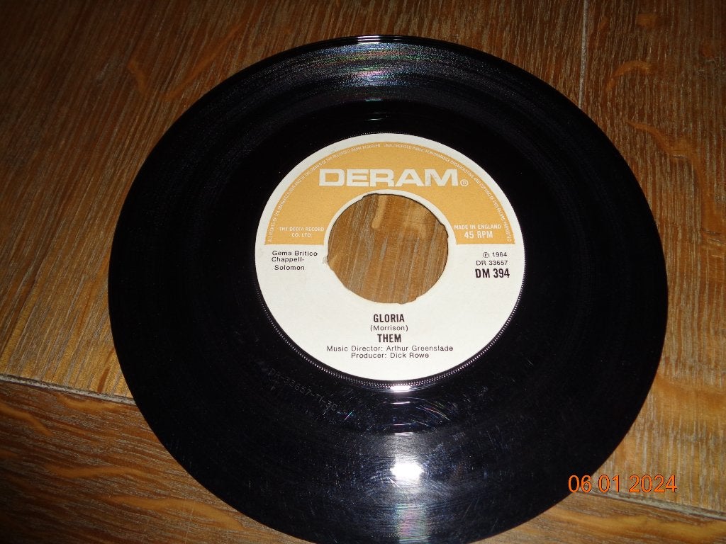Them - Gloria/ Baby please don't go vinylsingel (1964), 7 inch, Ophalen of Verzenden, Zo goed als nieuw, Classic Rock