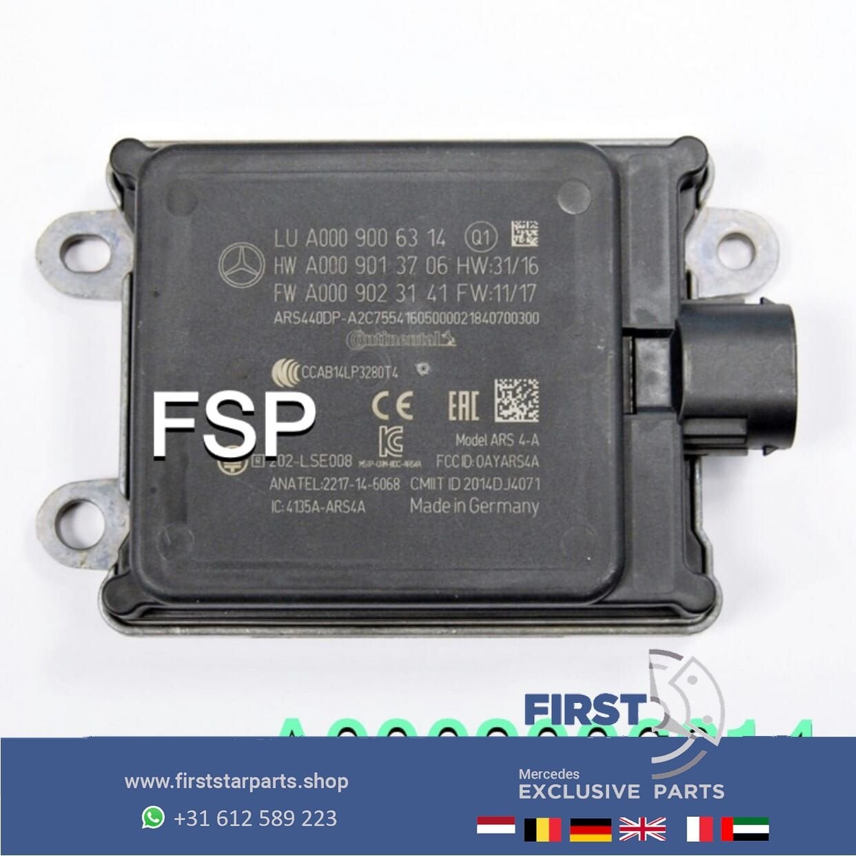 A0009006314 RADARSENSOR MERCEDES BENZ DISTRONIC RADAR SENSOR, Auto-onderdelen, -, -, -
