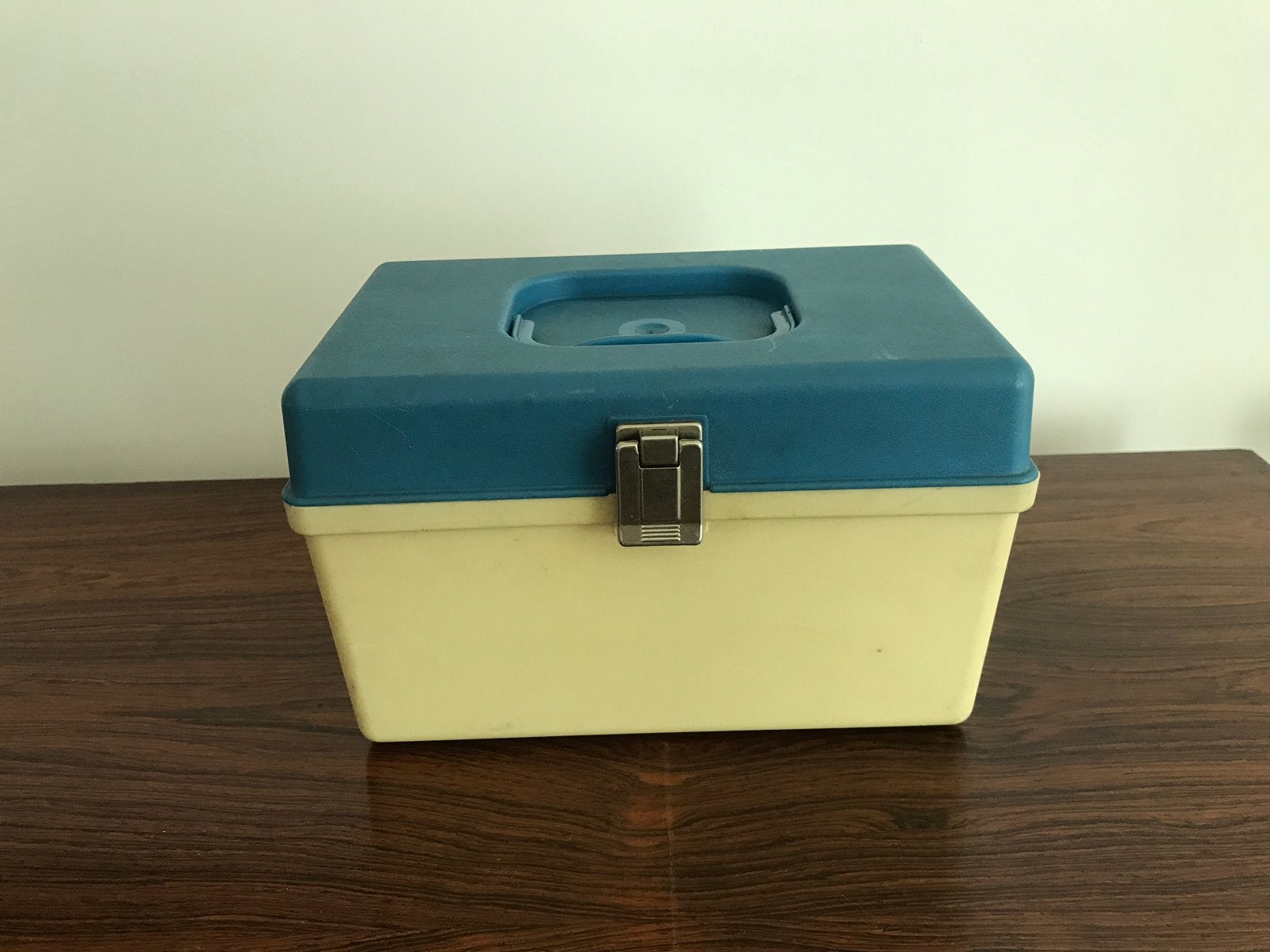 Retro vintage naaidoos naaikoffer naaibox naaien, Ophalen of Verzenden, Gebruikt, Overige typen