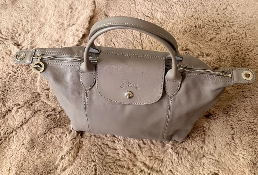 Sac Longchamp en cuir original, Enlèvement ou Envoi, Comme neuf