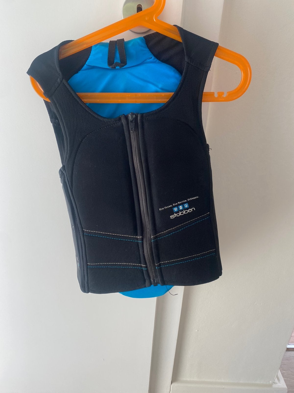 Protège dos Stübben taille M/140cm, Enlèvement ou Envoi, Bleu, Comme neuf, Gilet de protection
