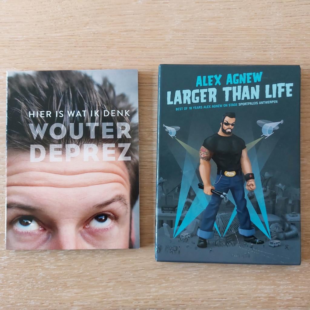 DVD's van Alex Agnew en Wouter Deprez €3/stuk, Ophalen