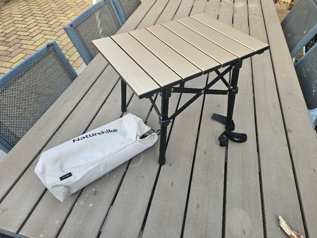 Camping tafel lichtgewicht compact 40x29x30 1Kg Aluminium, Ophalen of Verzenden, Nieuw, Campingtafel