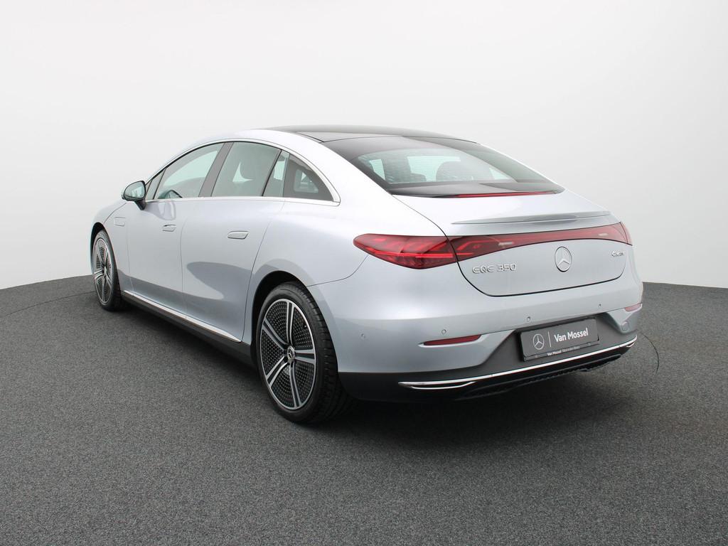 Mercedes-Benz EQE 350 4MATIC Luxury Line + LEDER + BURMESTER, Noir, 96 kWh, 2475 kg, Tissu