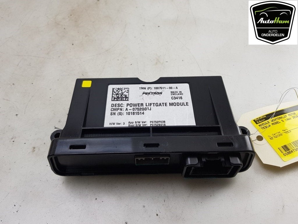 MODULE ACHTERKLEP MOTOR Tesla Model S (|00751100A|), Auto-onderdelen, Germany_Sales@tesla.com, Gebruikt, Overige automerken, Ludwig-Prandtl-Straße 27 - 29
12526  Berlin, DE