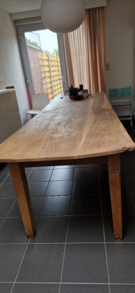 Grote eiken keukentafel, Ophalen, Gebruikt