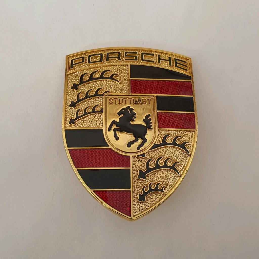 Logo du couvercle du coffre et du capot Porsche 51 mm x 68 m, Neuf, Enlèvement ou Envoi, Porsche, Capot moteur