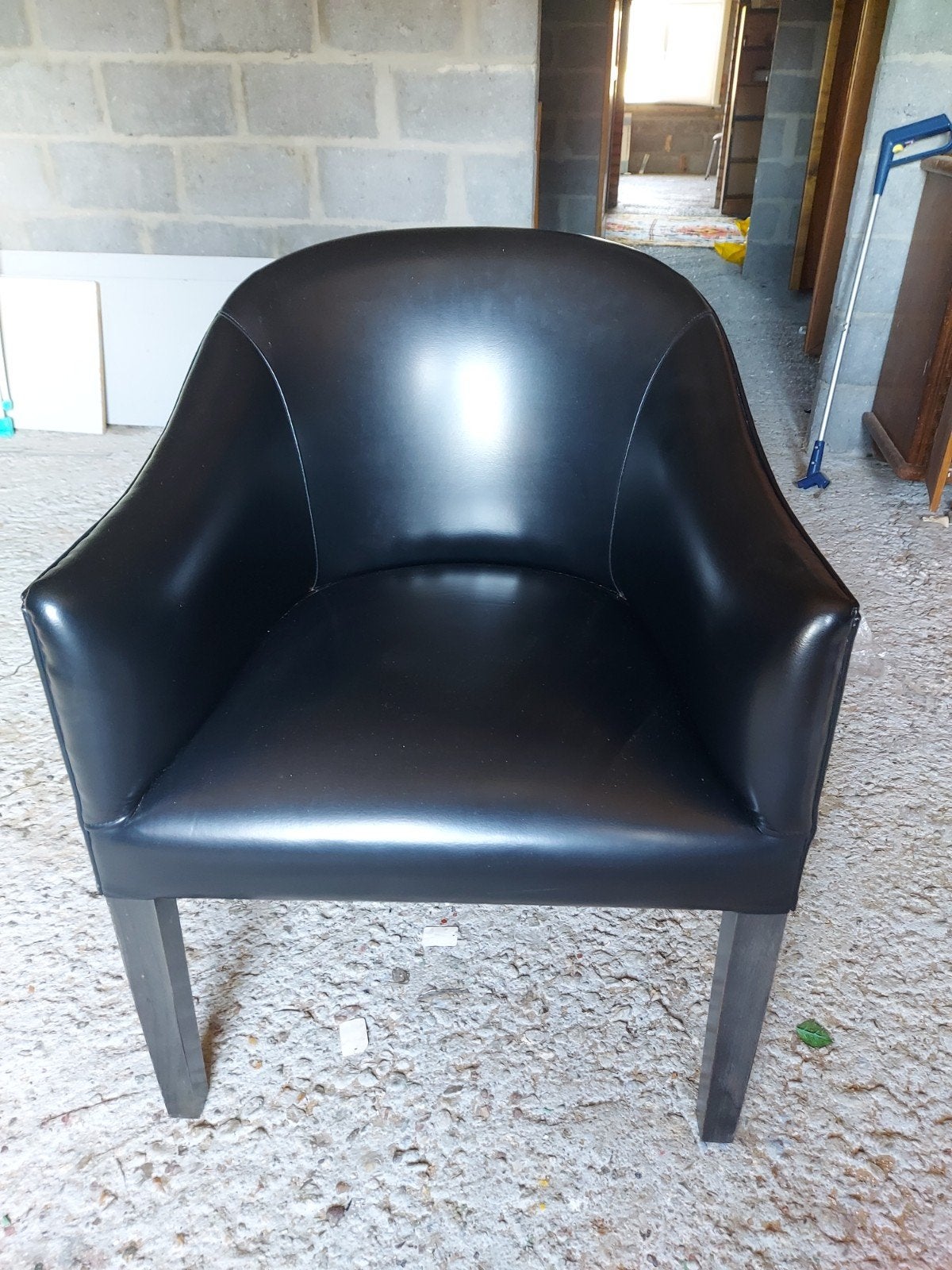 zetel,donkerbruin., Ophalen, Zo goed als nieuw, Bruin, Hout