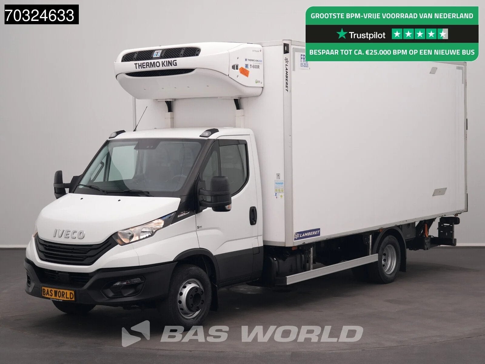 Iveco Daily 72C21 3.0L Automaat Lamberet Laadklep Koelwagen, Auto's, Bestelwagens en Lichte vracht, Stof, Gebruikt, Euro 6, 4 cilinders