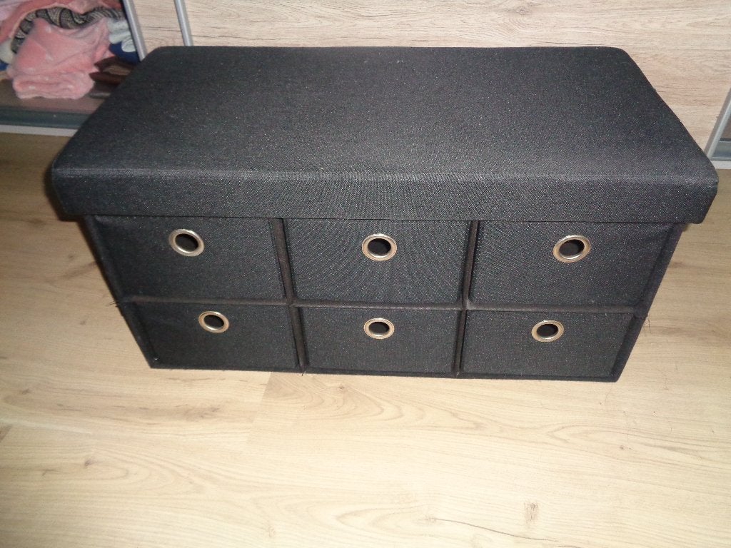 1 mooie zwart kastje met 6 vakjes, Ophalen, Overige materialen, 5 laden of meer, 50 tot 100 cm
