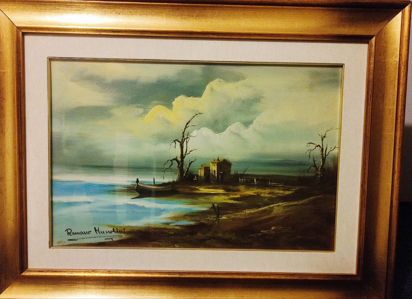 Schilderij van Romano Mussolini, Enlèvement ou Envoi, Peinture à l'huile, Toile