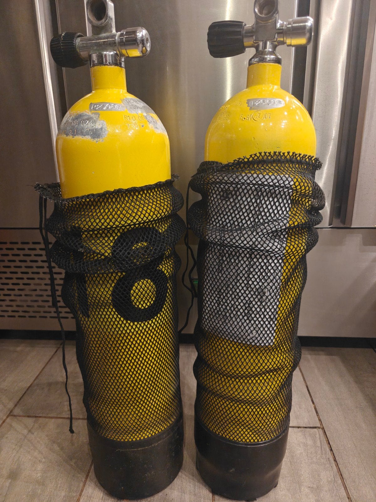 Duikflessen 2x 7l, Enlèvement