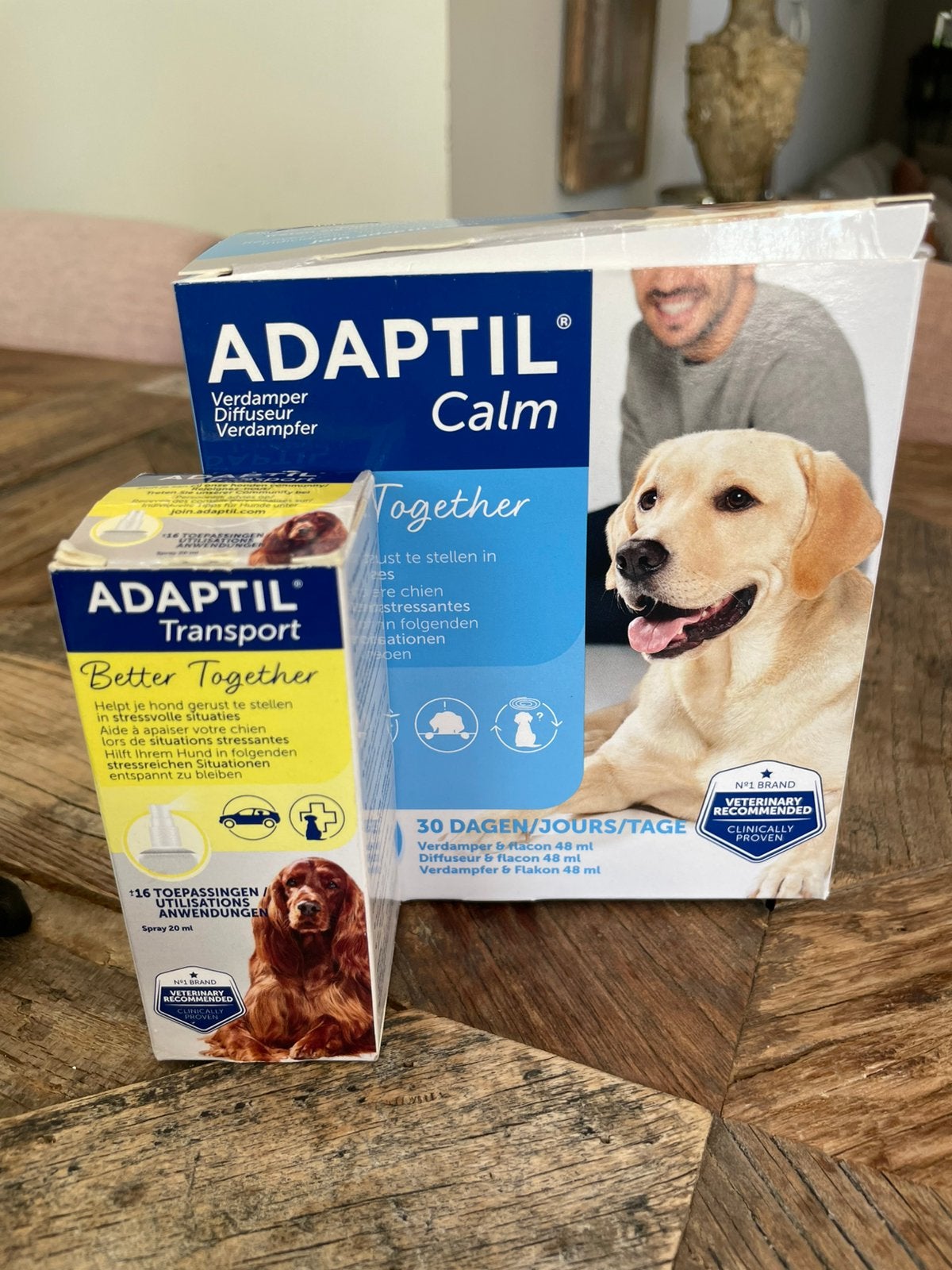Adaptil, Ophalen, Hond