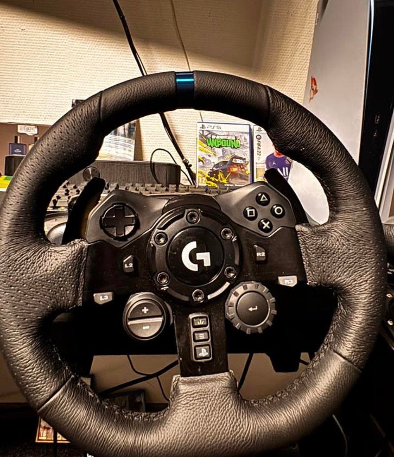 Playseat met logitec G923 thrue force, Enlèvement, Comme neuf