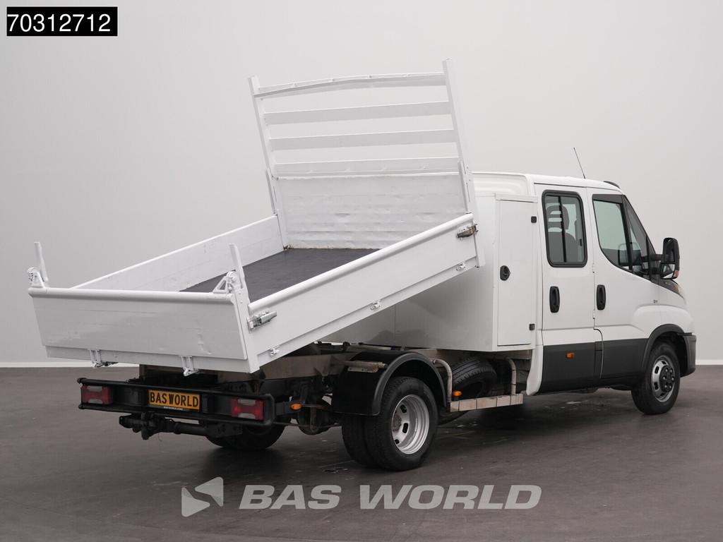 Iveco Daily 35C14 Kipper met Kist Dubbel Cabine 3,5t Trekhaa, Stof, Gebruikt, Euro 6, Iveco