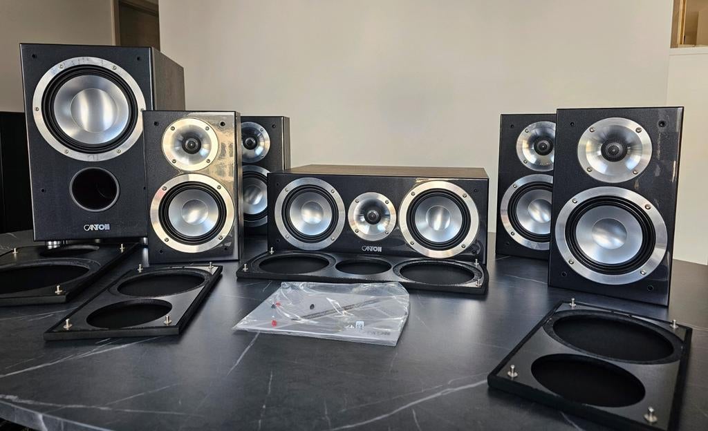 🔷️  Ensemble home cinéma CANTON CHRONO  🔷️, Audio, Tv en Foto, Gebruikt, Complete surroundset, 120 watt of meer, Ophalen