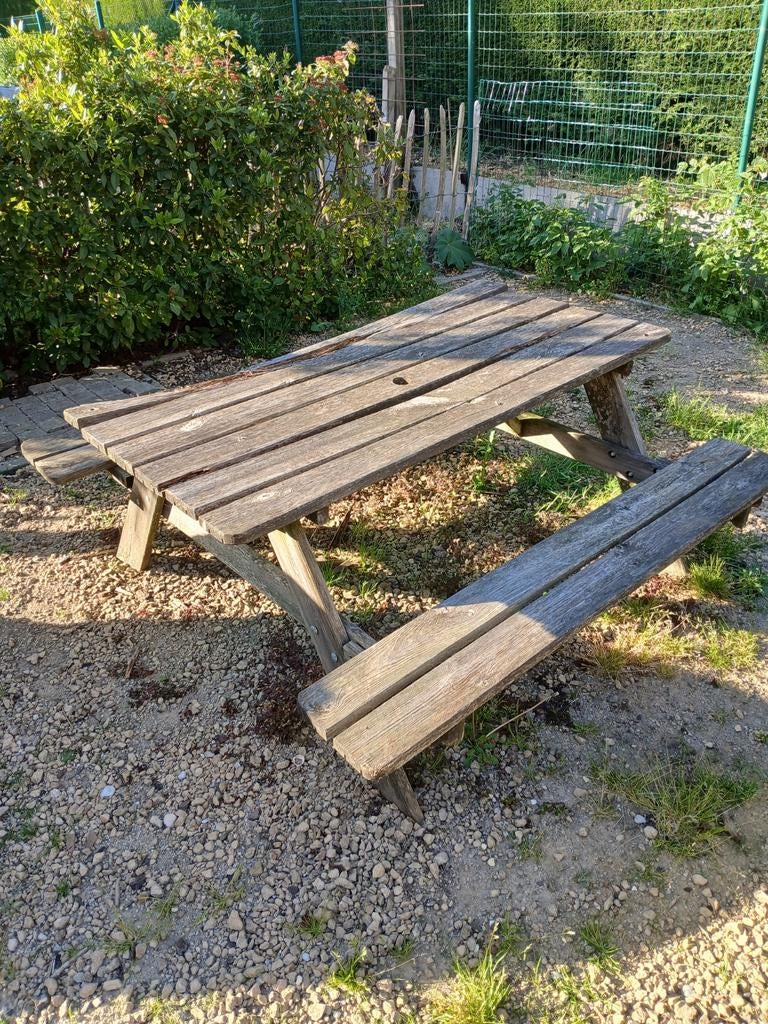 Gratis picknicktafel, Ophalen