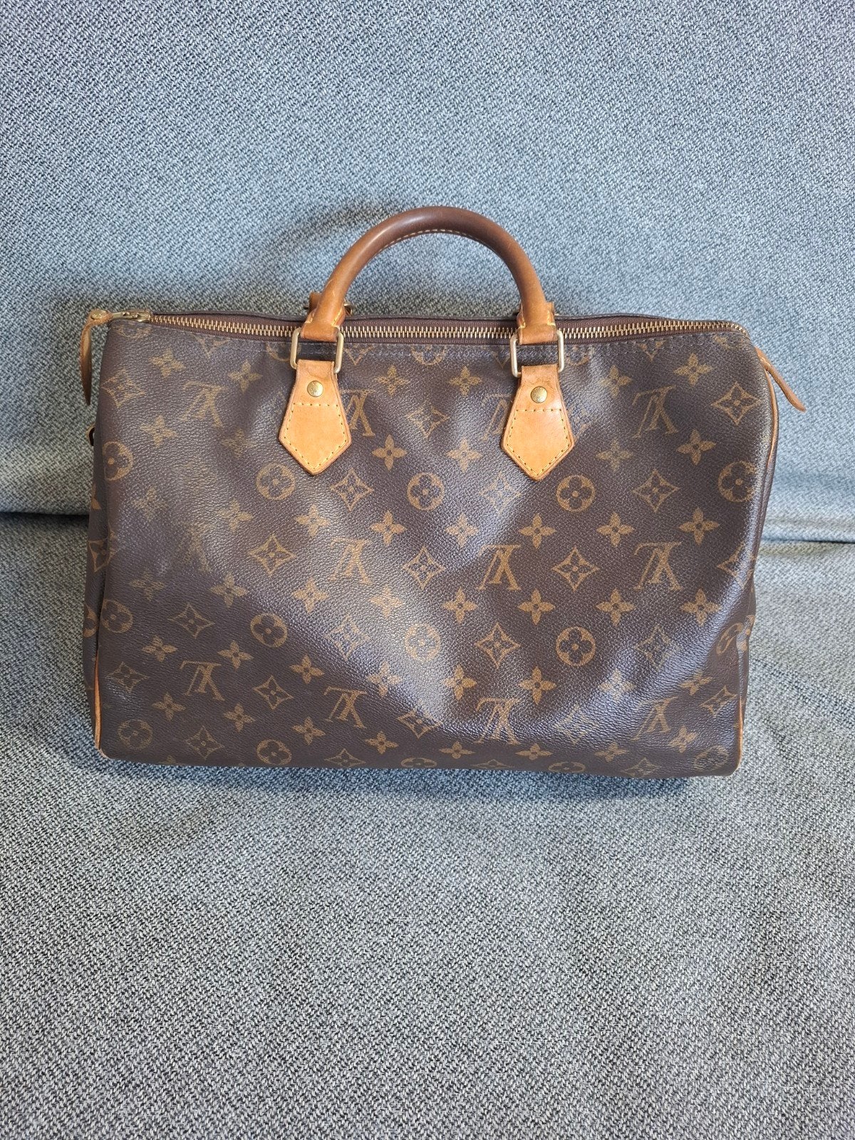 Vintage Louis Vuitton Speedy 35 met stofzak, Bijoux, Sacs & Beauté, Sacs | Sacs Femme, Enlèvement, Utilisé, Brun, Sac à main