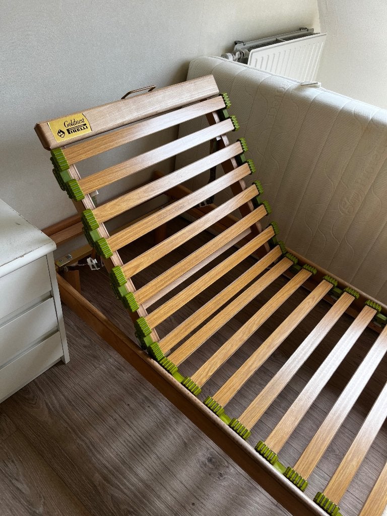 Lattenbodems met matras, 70 tot 85 cm, Zo goed als nieuw, 180 cm of meer, Ophalen