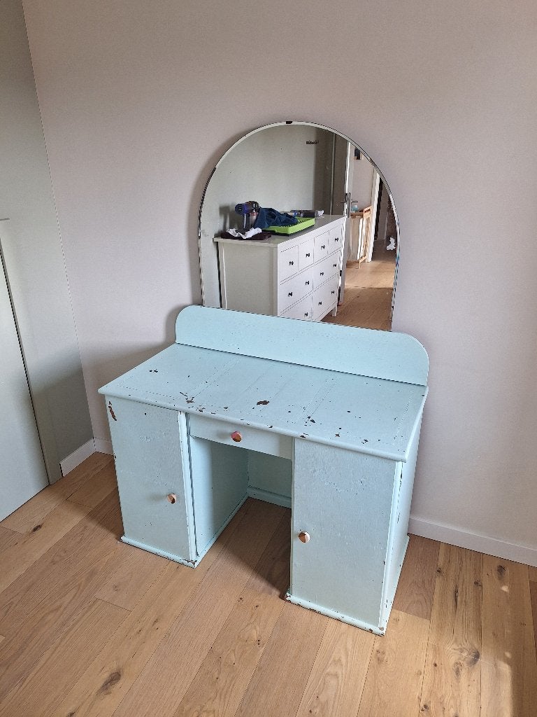 Vintage make-up tafel (te restaureren), Ophalen, Gebruikt, 100 tot 150 cm, Minder dan 100 cm
