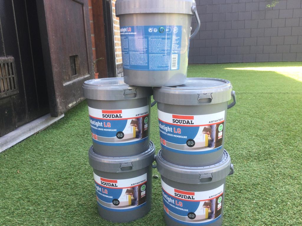 Membrane liquide Soudatight LQ 5x4 ; pots non ouverts, Bricolage & Construction, Enlèvement ou Envoi, Neuf, Autres matériaux, Autres types