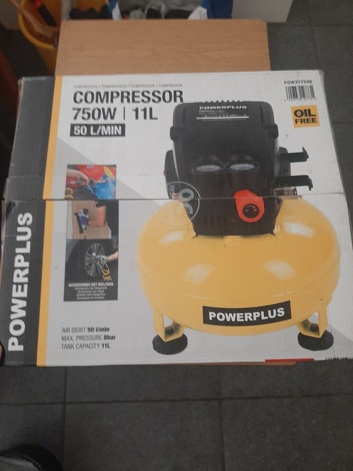 Compressor olievrij, Neuf, Moins de 25 litres, Moins de 200 litres/min, Enlèvement