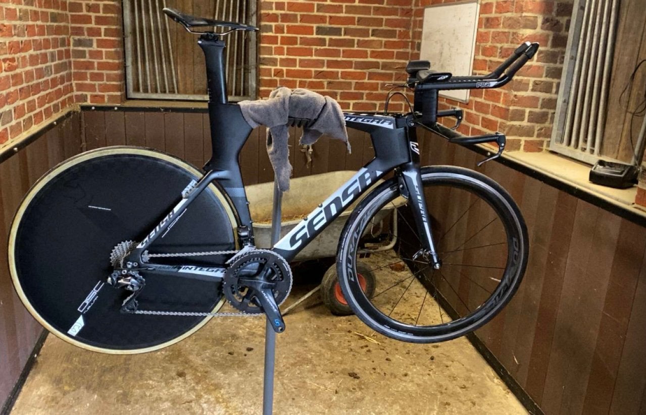 Sensa triatlon fiets, Vélos & Vélomoteurs, Vélos | Vélos de course, Comme neuf, Hommes, Autres marques, Frein sur jante, Carbone