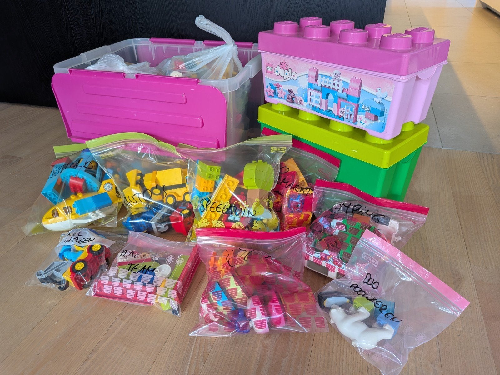 groot lot duplo 9 sets + groot aantal bouwstenen, Kinderen en Baby's, Ophalen