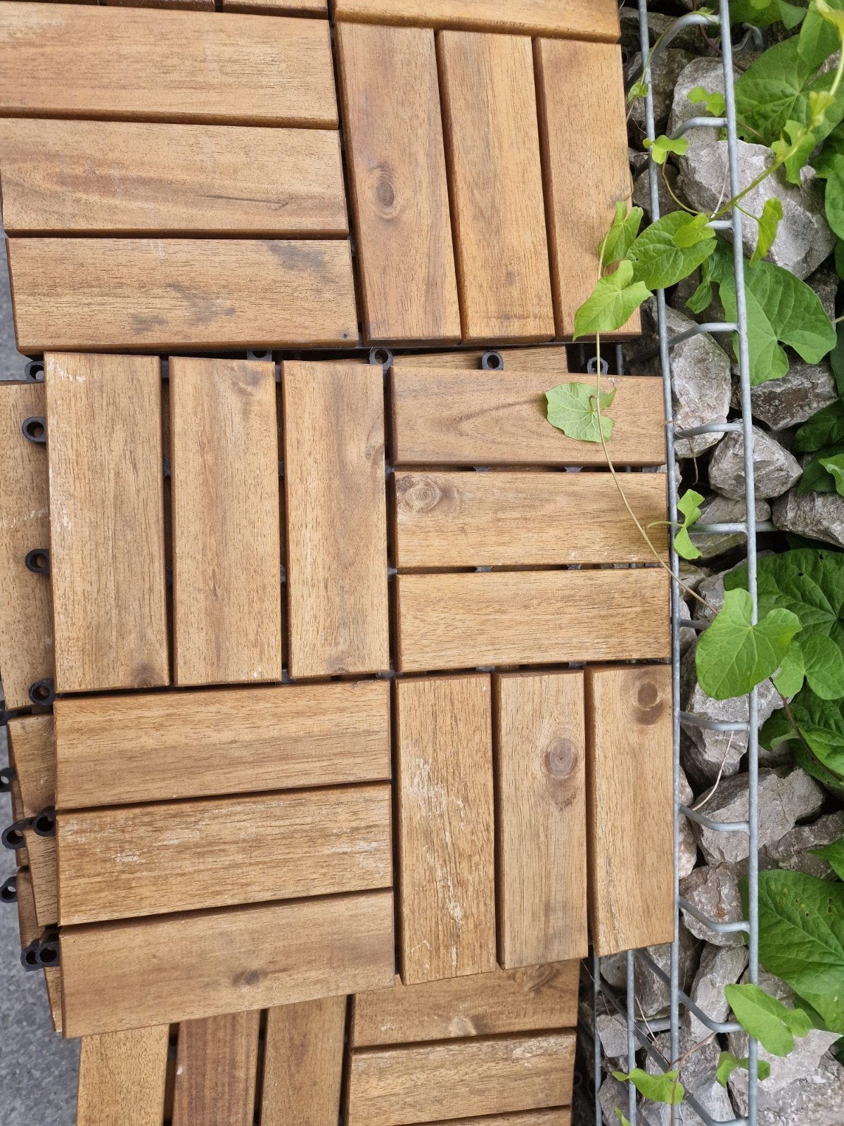 Carrelage de terrasse en bois, Enlèvement