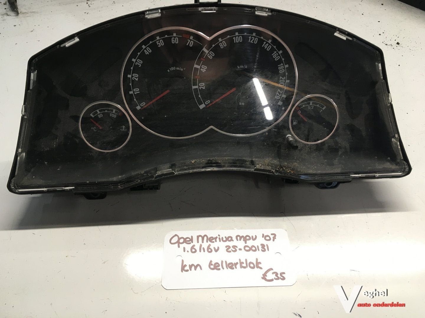 Opel Meriva 1.6 16v 2007 2500131  Km Tellerklok  13214771LP, -, Utilisé, -, -