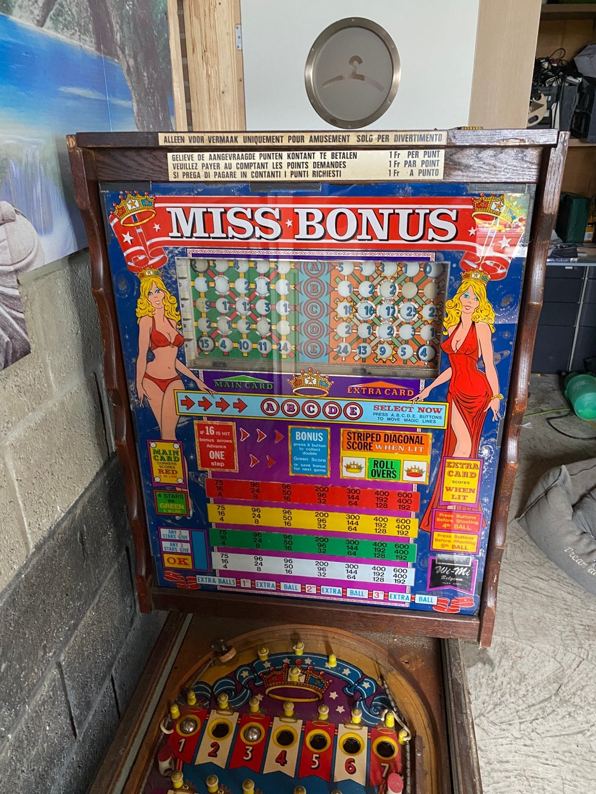 Bingokast wimi met keymodule, Ophalen, Zo goed als nieuw