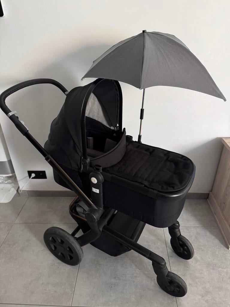 Joolz Day 3 Black Edition Compleet & acc, Enfants & Bébés, Poussettes & Combinaisons, Utilisé, Poussette combi, Voiture duo, Tige de poussée réglable